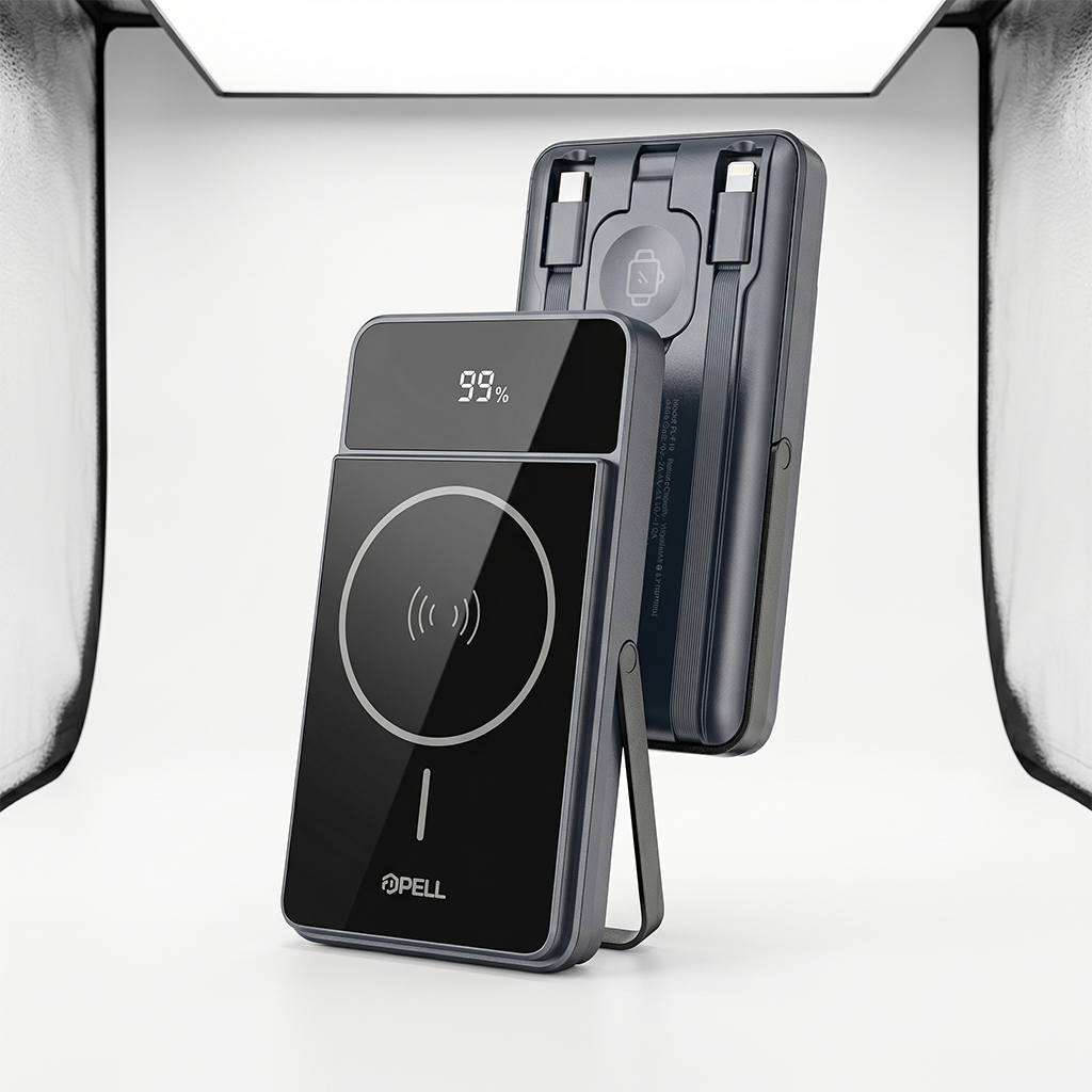 Pell PL-F19 Manyetik Wireless Powerbank PD 20W, Kablosuz Hızlı Taşınabilir Şarj Cihazı