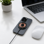 PL-W01 15W Manyetik Kablosuz Şarj Cihazı, Type-C Girişli Wireless Şarj Pedi