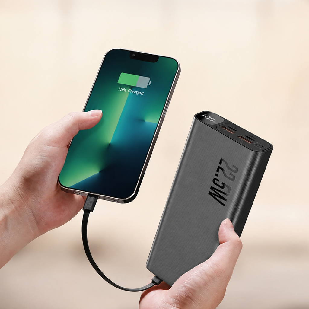 Pell F07 20.000 mAh Powerbank 22.5W, PD 20W Turbo Hızlı Taşınabilir Şarj Cihazı