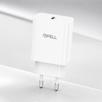 20W PD+QC Çift Portlu Turbo Hızlı Şarj Başlığı, Type-C ve USB Girişli Seyahat Adaptörü