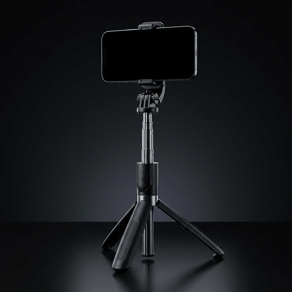 L02 Bluetooth Kumandalı Tripod Selfie Çubuğu 100cm, 4 In 1 Kablosuz Monopod