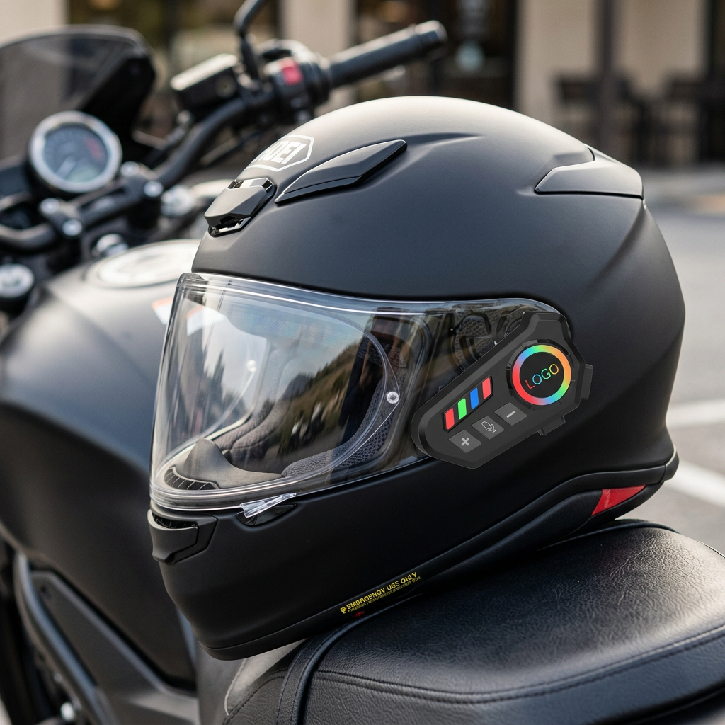 K06 Motosiklet Kask Kulaklık Bluetooth 5.4, Kablosuz Motor Kulaklık