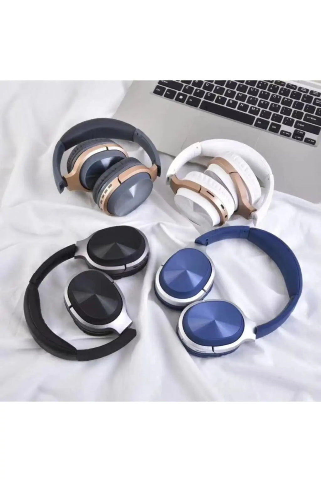 Hz830 Bt Süper Kalite Kablosuz Bluetooth Kulaklık 5.0 Gürültü Azaltıcı Kulaküstü Kulaklık MAVİ