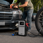Mini More 12000mAh Jump Starter Akü Takviye Cihazı, 150 PSI Hava Kompresörlü Powerbank
