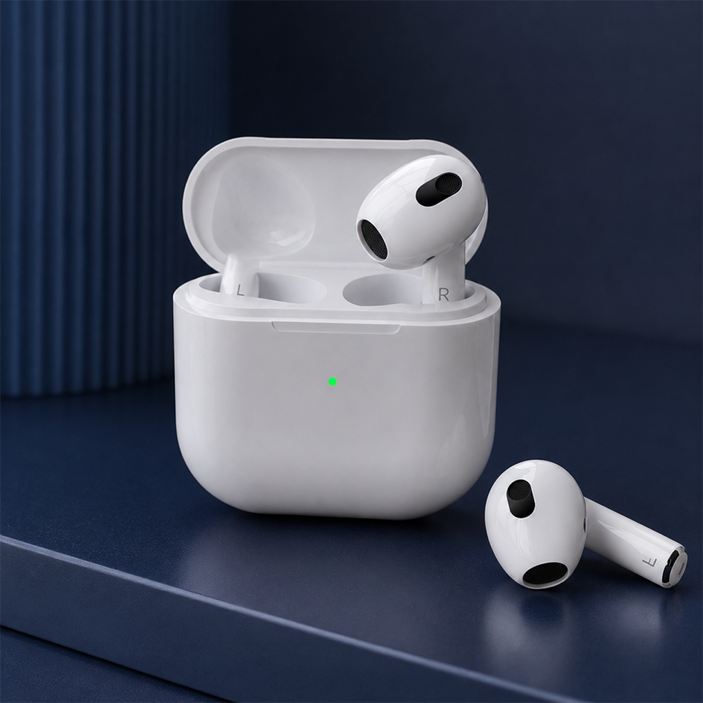 T3RD TWS Kablosuz Kulak İçi Bluetooth 5.3 Kulaklık, Aktif Gürültü Engelleyici ANC - Beyaz