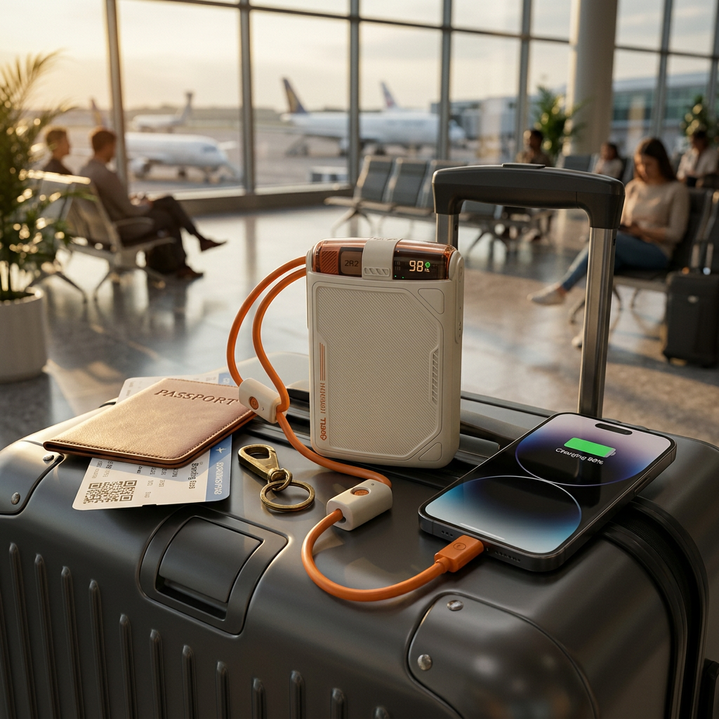 PL-F01 10000 mAh Powerbank 22.5W, Kablosuz Dijital Ekranlı Hızlı Taşınabilir Şarj Cihazı