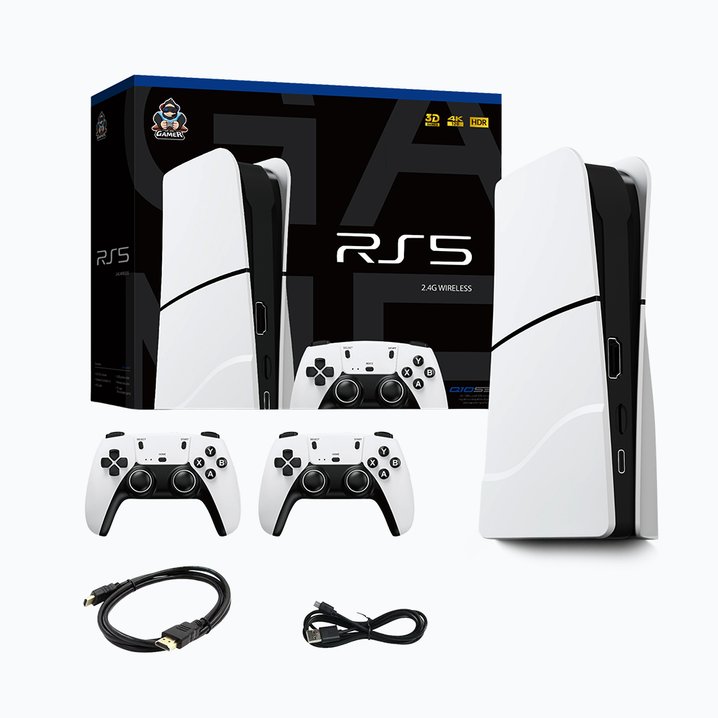 RS5 Oyun Konsolu 4K Ultra HD 2.4G Wireless, Retro Atari Konsolu