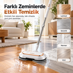 ALFABOT S2 Kablosuz Elektrikli Mop Paspas Çift Motorlu, Döner Başlıklı Silme ve Parlatma Cihazı