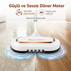 ALFABOT S2 Kablosuz Elektrikli Mop Paspas Çift Motorlu, Döner Başlıklı Silme ve Parlatma Cihazı