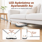 ALFABOT S2 Kablosuz Elektrikli Mop Paspas Çift Motorlu, Döner Başlıklı Silme ve Parlatma Cihazı