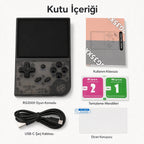 PELL ANBERNIC RG35XX TV Uyumlu Retro El Oyun Konsolu, 3.5 İnç IPS Ekran HDMI Taşınabilir Emülatör