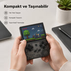 PELL ANBERNIC RG35XX TV Uyumlu Retro El Oyun Konsolu, 3.5 İnç IPS Ekran HDMI Taşınabilir Emülatör