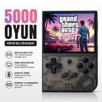 PELL ANBERNIC RG35XX TV Uyumlu Retro El Oyun Konsolu, 3.5 İnç IPS Ekran HDMI Taşınabilir Emülatör