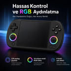 ANBERNIC RG40XX H Retro El Oyun Konsolu 4.0 inç IPS Ekran, Taşınabilir Retro Atari Konsolu