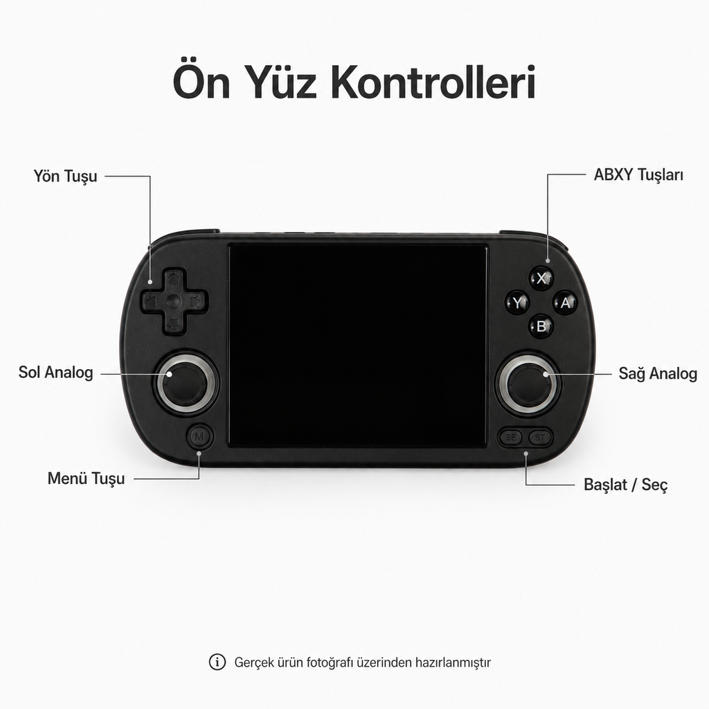 ANBERNIC RG40XX H Retro El Oyun Konsolu 4.0 inç IPS Ekran, Taşınabilir Retro Atari Konsolu