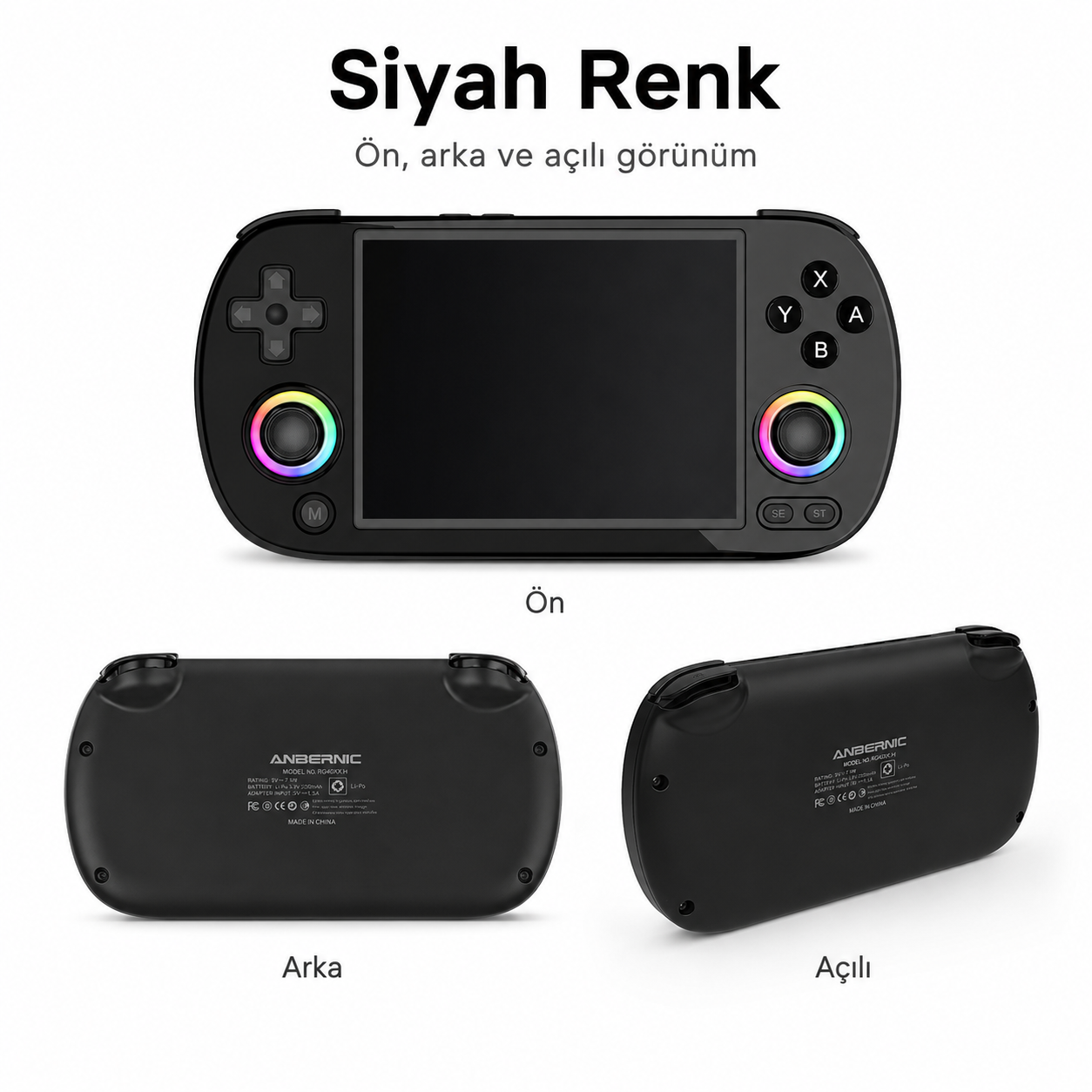 ANBERNIC RG40XX H Retro El Oyun Konsolu 4.0 inç IPS Ekran, Taşınabilir Retro Atari Konsolu