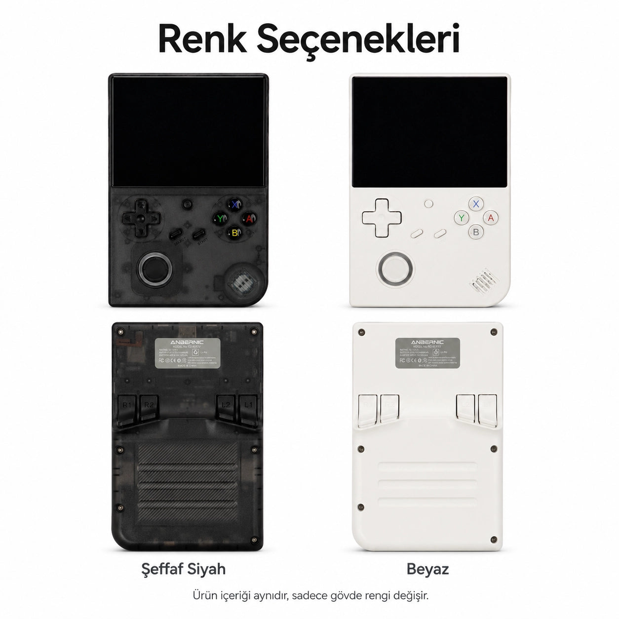 ANBERNIC RG 40XXV Taşınabilir El Oyun Konsolu, 4.0 inç IPS Ekran, Retro Game Boy PSP Oyun Konsolu