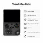 ANBERNIC RG 40XXV Taşınabilir El Oyun Konsolu, 4.0 inç IPS Ekran, Retro Game Boy PSP Oyun Konsolu