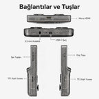 ANBERNIC RG 40XXV Taşınabilir El Oyun Konsolu, 4.0 inç IPS Ekran, Retro Game Boy PSP Oyun Konsolu
