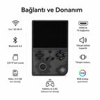 ANBERNIC RG 40XXV Taşınabilir El Oyun Konsolu, 4.0 inç IPS Ekran, Retro Game Boy PSP Oyun Konsolu