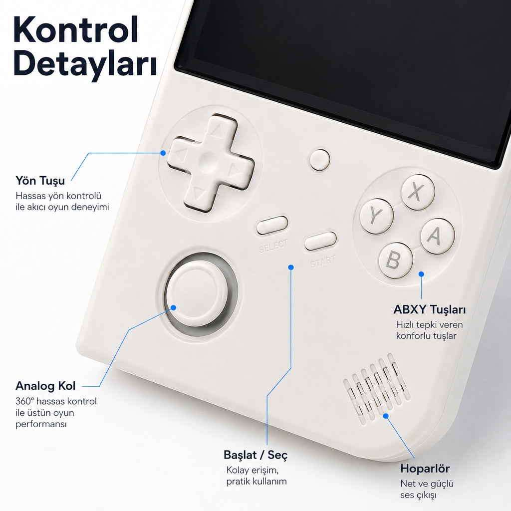ANBERNIC RG 40XXV Taşınabilir El Oyun Konsolu, 4.0 inç IPS Ekran, Retro Game Boy PSP Oyun Konsolu