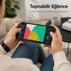 ANBERNIC RG 476H El Oyun Konsolu 5000 mAh Pil, Taşınabilir Retro Atari Atari Oyun Cihazı
