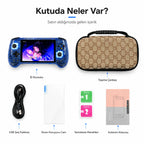 ANBERNIC RG556 Retro El Oyun Konsolu 5.48 inç AMOLED Ekran, Kablosuz Taşınabilir Oyun Cihazı