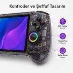 Anbernic RG557 Android El Konsolu 8GB RAM 128GB, Retro Taşınabilir Oyun Konsolu