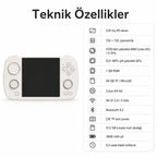 Anbernic RG CubeXX El Oyun Konsolu 3.95 inc IPS Ekran, Retro Mini Oyun Konsolu