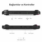 Anbernic RG VITA El Oyun Konsolu 5.46 inç IPS Dokunmatik Ekran Android 12 Taşınabilir Retro Atari Oyun Cihazı