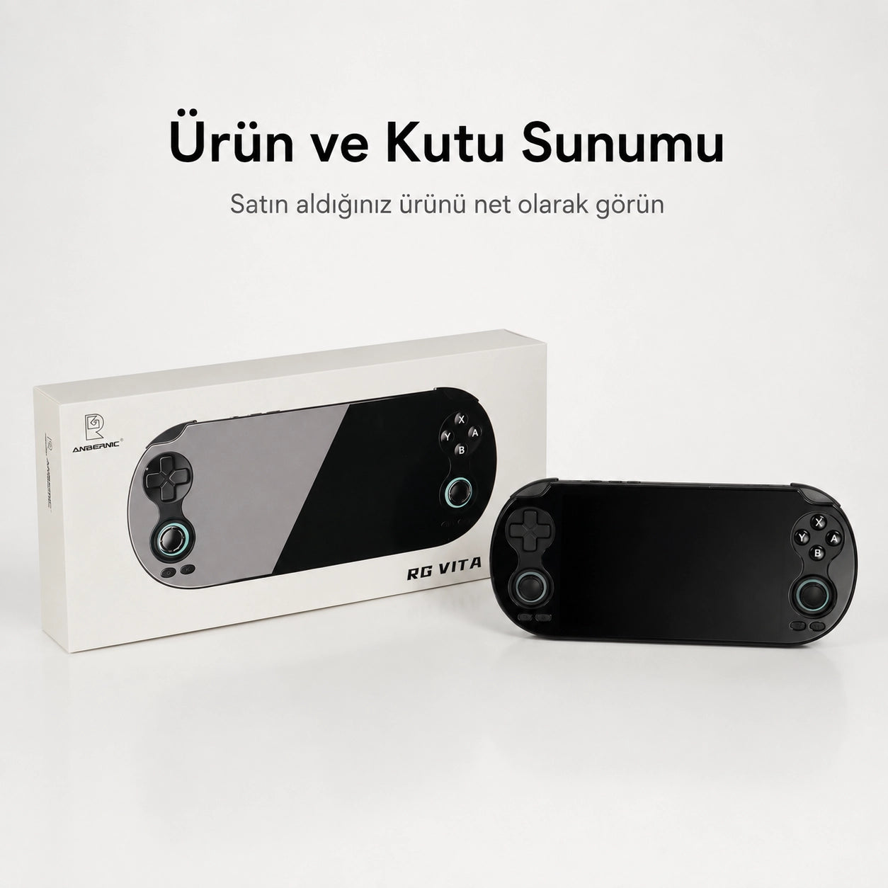 Anbernic RG VITA El Oyun Konsolu 5.46 inç IPS Dokunmatik Ekran Android 12 Taşınabilir Retro Atari Oyun Cihazı
