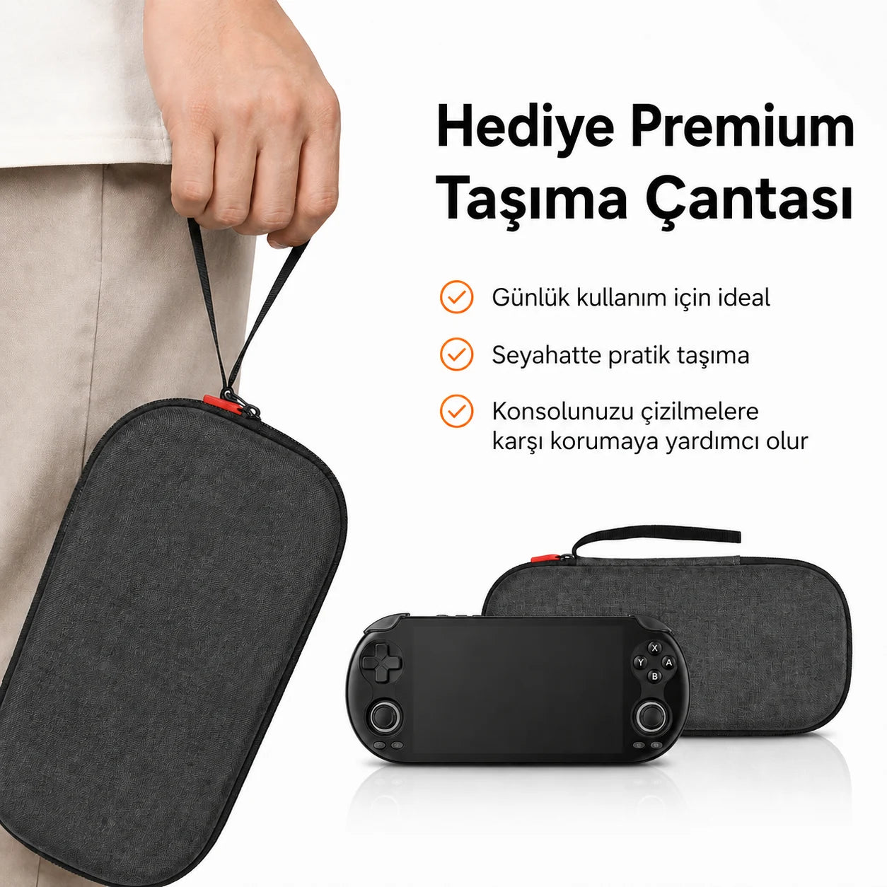 Anbernic RG VITA El Oyun Konsolu 5.46 inç IPS Dokunmatik Ekran Android 12 Taşınabilir Retro Atari Oyun Cihazı