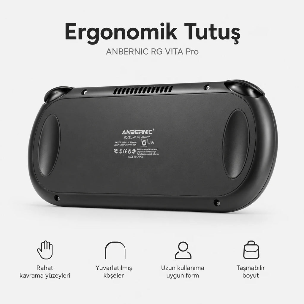 Anbernic RG VITA Pro Taşınabilir El Oyun Konsolu RK3576 4GB RAM 5000 mAh, Android Retro Oyun Konsolu