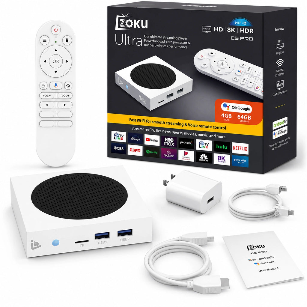 C5 PRO 8K Android 14 TV Box 4GB 64GB, Wi-Fi 6 Smart Media Player