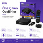 C8 Android TV Box Ultra HD 4K, 10K HDR Destekli Akıllı Media Player