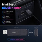 Carlinkit Mini 5 Pro Kablosuz CarPlay Çevirici Adaptör, Bluetooth & Wi-Fi Akıllı Araç Multimedya Dönüştürücü