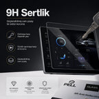 Lopard Tesla Model Y Juniper Ekran Koruyucu Sert Cam Seti, 9H 2in1 Ön ve Arka Multimedya Camı