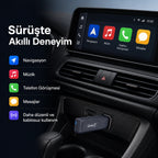 Carlinkit Mini 5 Pro Kablosuz CarPlay Çevirici Adaptör, Bluetooth & Wi-Fi Akıllı Araç Multimedya Dönüştürücü