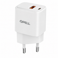 PL-E13 20W Çift Portlu PD QC 3.0 Hızlı Duvar Şarj Cihazı, Akıllı Telefon Şarj Başlığı