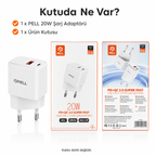 PL-E13 20W Çift Portlu PD QC 3.0 Hızlı Duvar Şarj Cihazı, Akıllı Telefon Şarj Başlığı