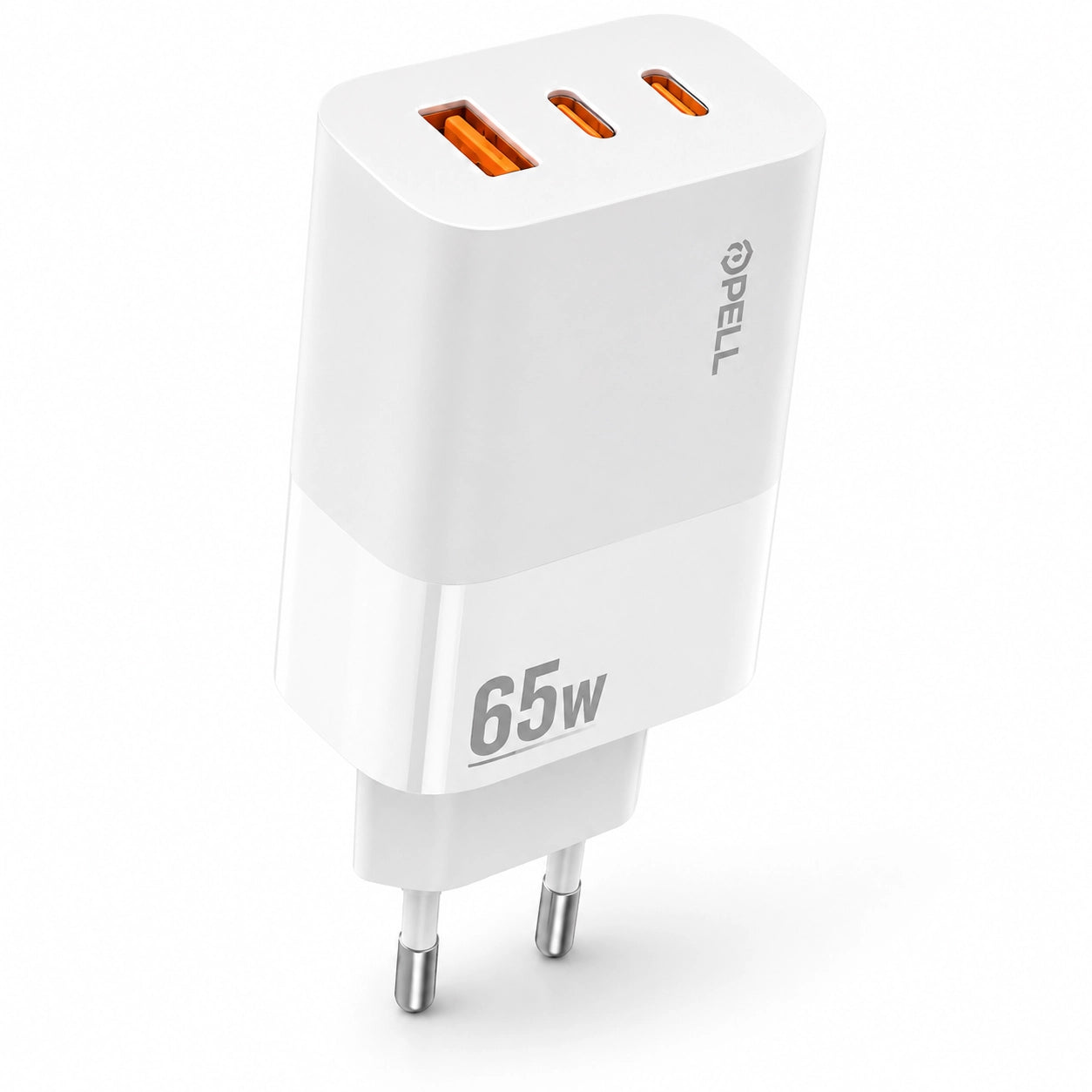 E14 65W PD 3 Portlu Ultra Hızlı Turbo Şarj Cihazı, Type-C ve USB Seyahat Adaptörü