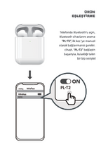 EAR-1 Pro 2 Premium Bluetooth Kulaklık, iPhone ve Android Uyumlu Kablosuz Kulak İçi Kulaklık