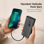F07 20.000 mAh Powerbank 22.5W, PD 20W Turbo Hızlı Taşınabilir Şarj Cihazı