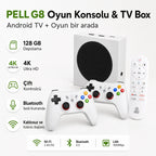 G8 Android 14 TV Box ve Oyun Konsolu 60.000+ Oyunlu, Wi-Fi 6 Akıllı Media Player