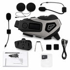 K10 DVR Kameralı Motosiklet Intercomu Bluetooth, Radyolu Kask Kulaklığı
