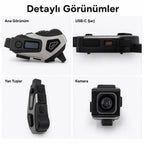 K10 DVR Kameralı Motosiklet Intercomu Bluetooth, Radyolu Kask Kulaklığı