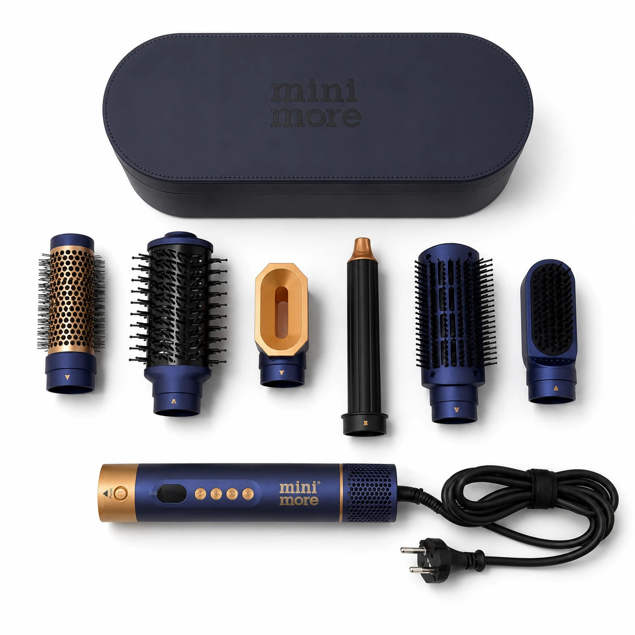 Mini More 6 In 1 Airstyler Hava Üflemeli Saç Şekillendirici Seti Coanda Etkili Saç Düzleştirici ve Maşa
