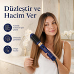 Mini More 6 In 1 Airstyler Hava Üflemeli Saç Şekillendirici Seti Coanda Etkili Saç Düzleştirici ve Maşa