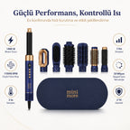 Mini More 6 In 1 Airstyler Hava Üflemeli Saç Şekillendirici Seti Coanda Etkili Saç Düzleştirici ve Maşa