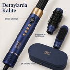 Mini More 6 In 1 Airstyler Hava Üflemeli Saç Şekillendirici Seti Coanda Etkili Saç Düzleştirici ve Maşa